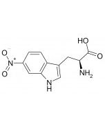 Chemical structure of 6-Nitrotryptophan.