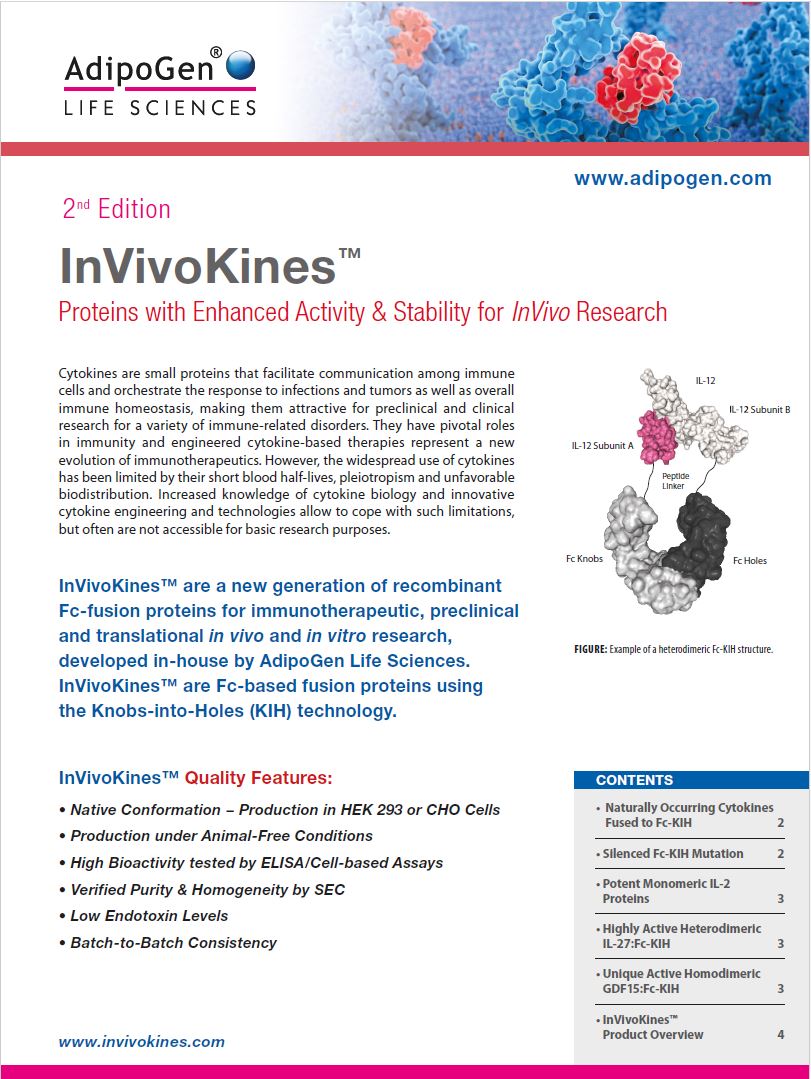 InVivoKine Product Flyer 2024