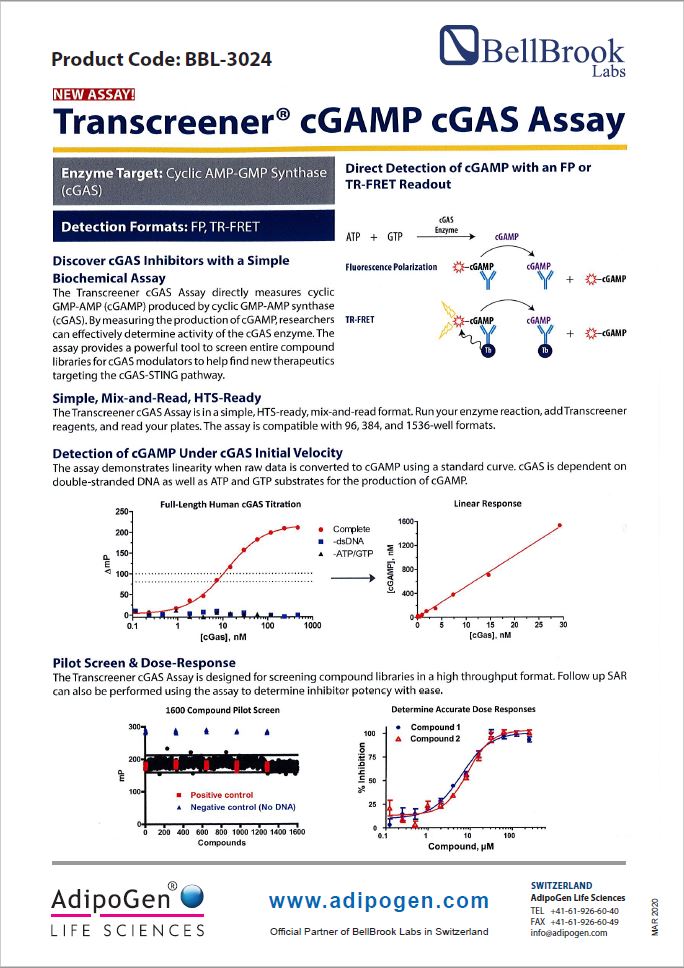 Transcreener cGAMP cGAS Assay